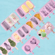 New Silicone Ice Cream Mold Popsicle Molds DIY Homemade Cartoon Ice Cream Popsicle Ice Pop Maker Mould